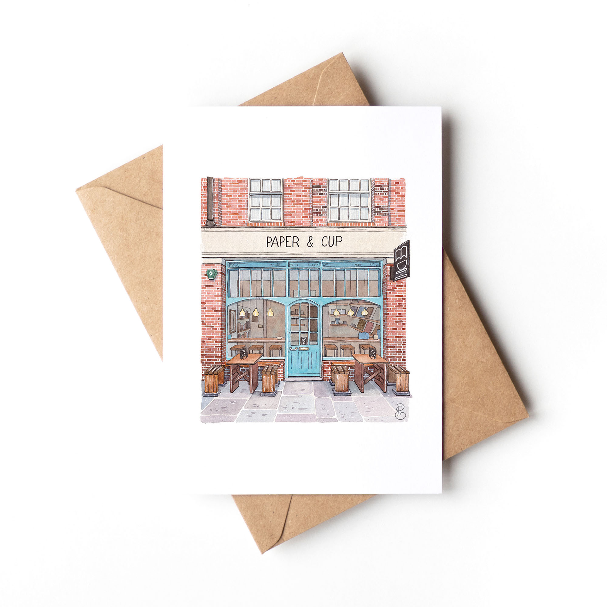 Elodie Plume - Paper and Cup - Londres - Carte postale