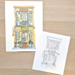 5 Spice Restaurant - Coloriage Aquarelle