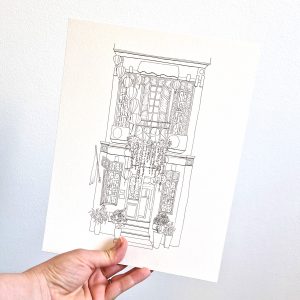 Hang Quat Coffee Shop - Coloriage Aquarelle