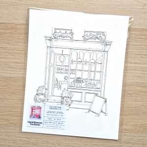 Litchi Blossom Tea Room - Coloriage Aquarelle