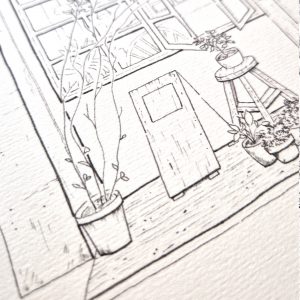 Café Sasohan - Coloriage Aquarelle