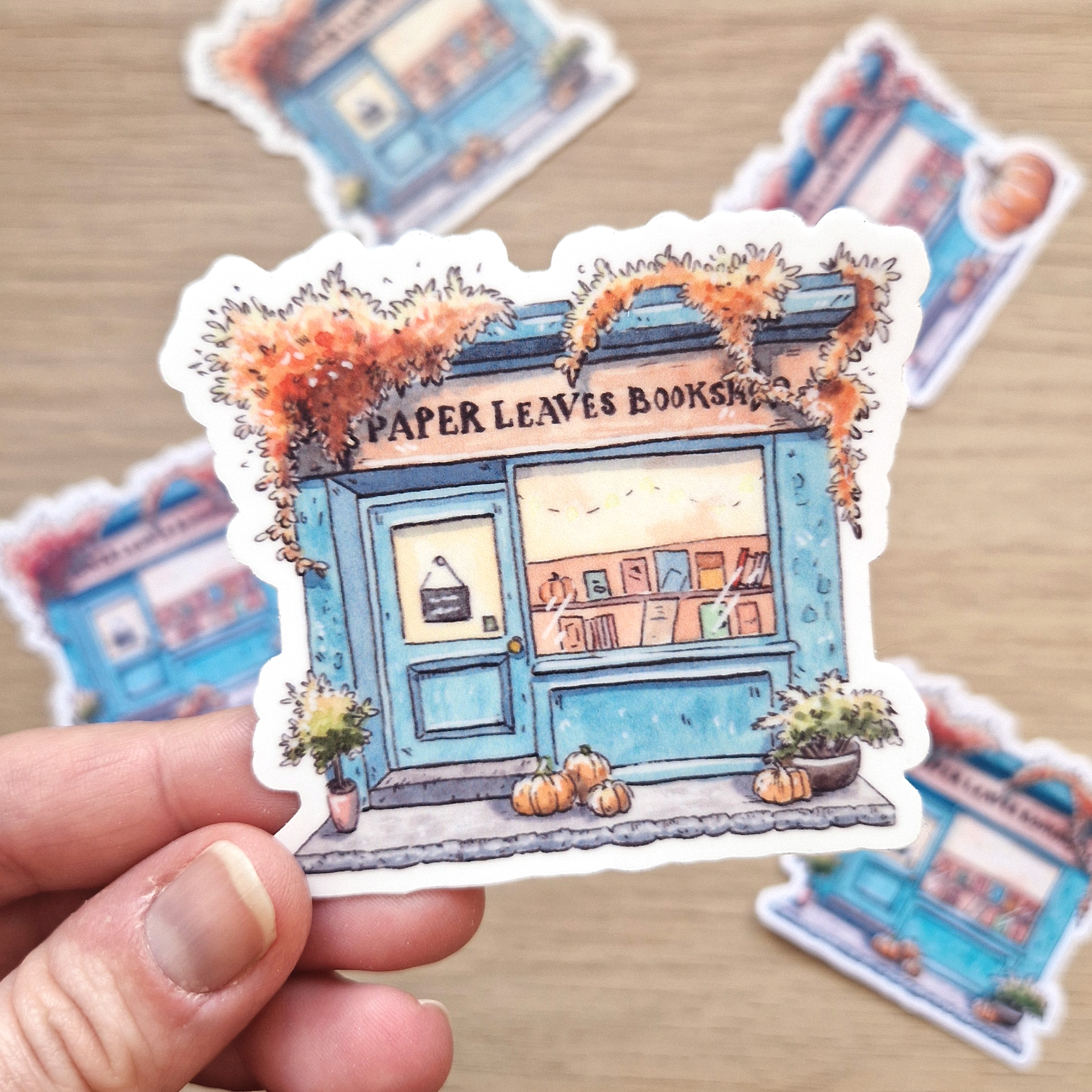 Elodie Plume - Sticker Paper Leaves Bookshop
