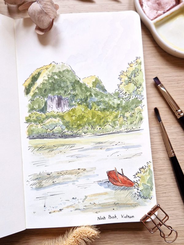 Elodie Plume - Aquarelle voyage