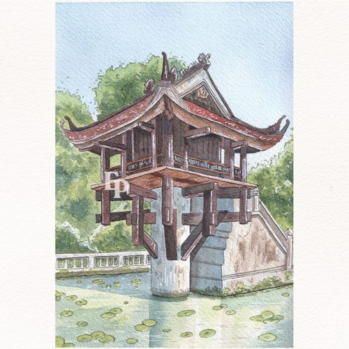 Pagode Môt Côt au Pilier unique, Hanoï, Vietnam