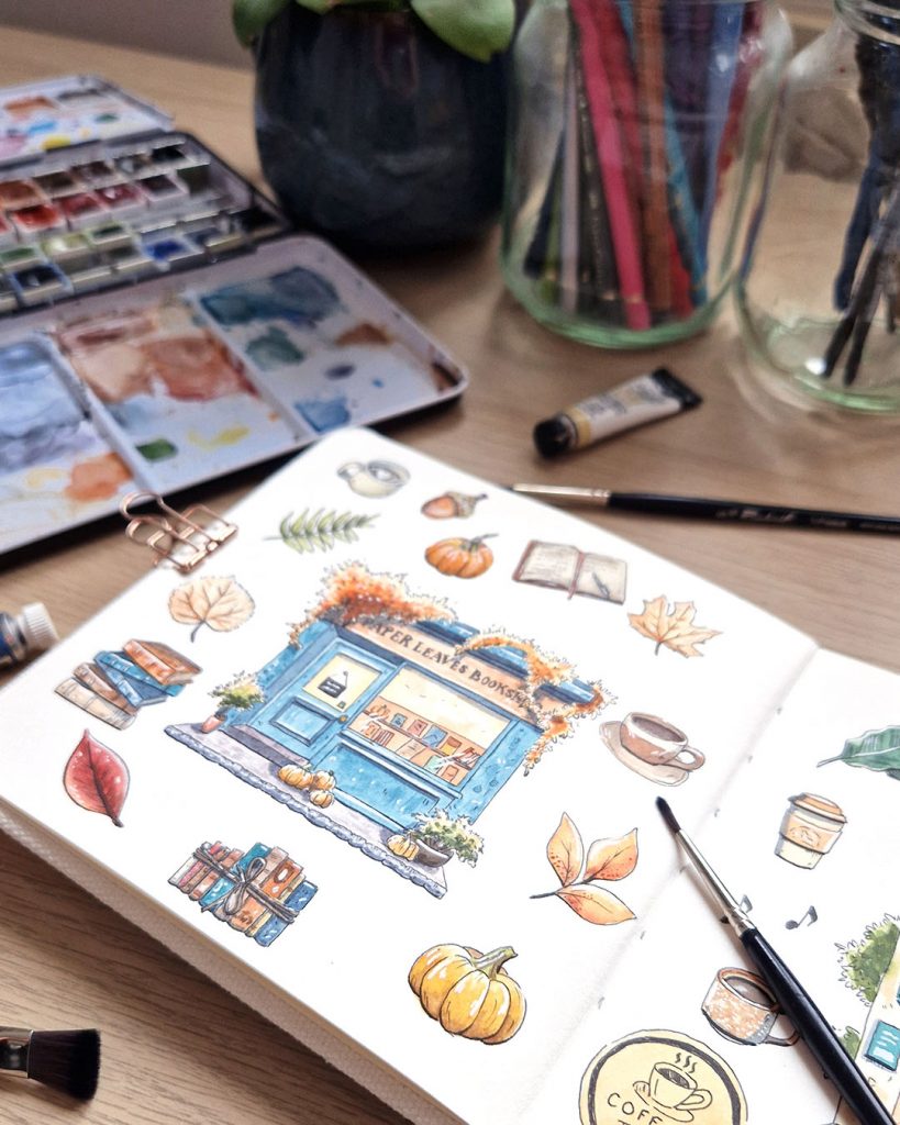 Atelier aquarelle créatif adulte