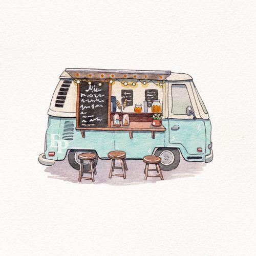 Elodie Plume - Portfolio - Camion de glaces, Van, Combi